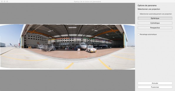 Assemblage de panorama à partir de 12 photos