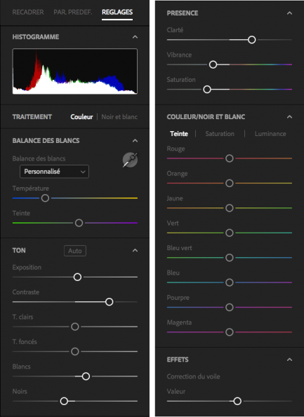 Outils de développement Lr Web