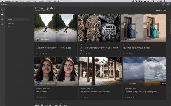 Tutoriels interactifs